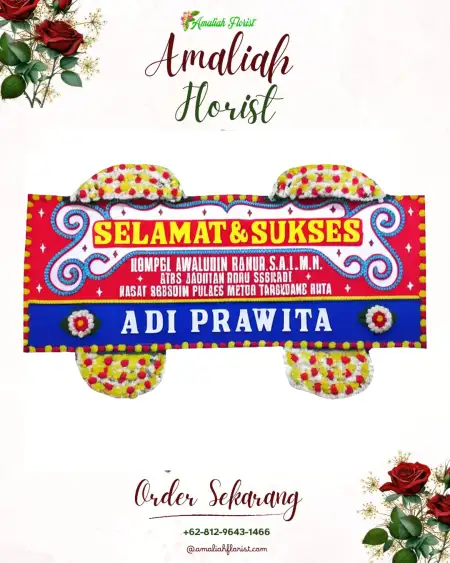 Papan Bunga Ucapan Selamat Mantup